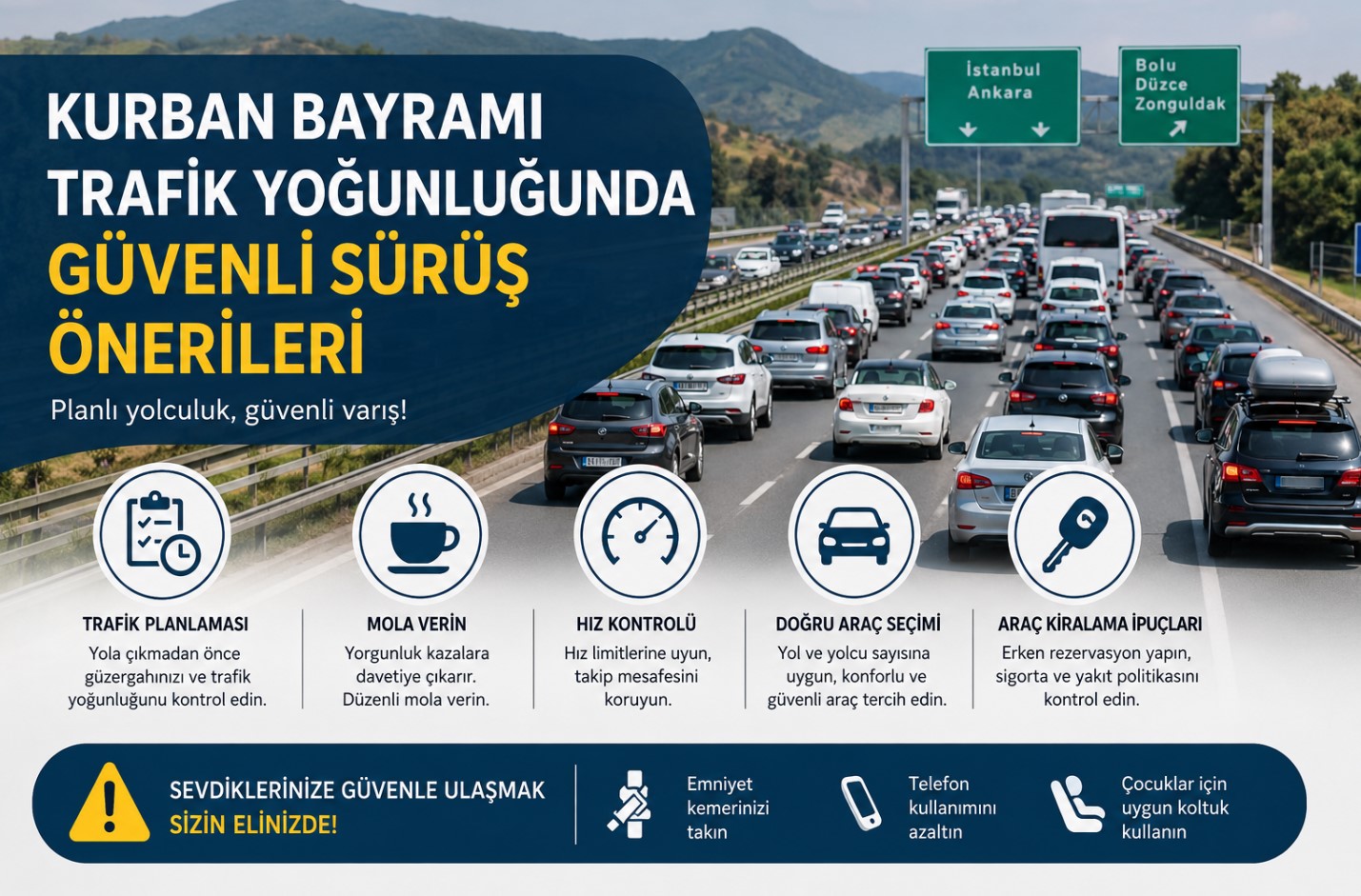 Kurban Bayramı Trafiğinde Güvenli Sürüş ve Araç Kiralama İpuçları